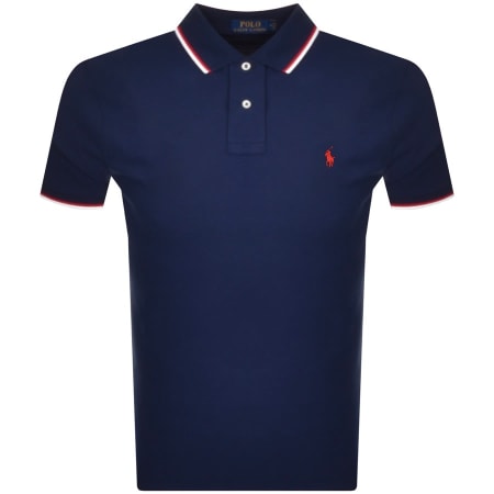 Ralph Lauren Long Sleeve Polo T Shirt Navy | Mainline Menswear