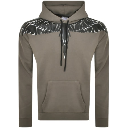Product Image for Marcelo Burlon Icon Wings Hoodie Green