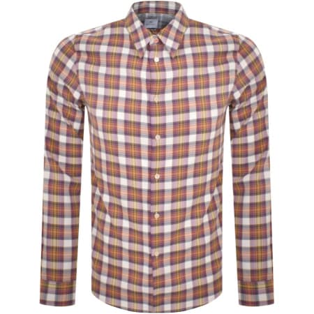 Product Image for Paul Smith Check Long Sleeve Shirt Purple