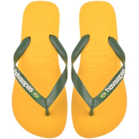 Product Image for Havaianas Brazil Logo Flip Flops Yellow
