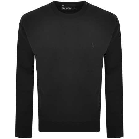 Product Image for Neil Barrett Slim Basic Bolt Sweatshirt Black