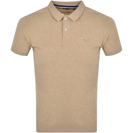 Product Image for Superdry Classic Pique Polo T Shirt Brown
