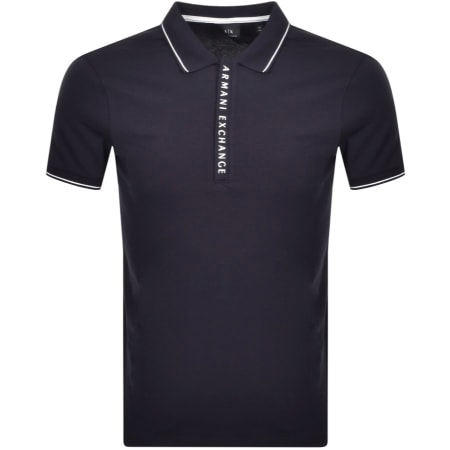 Product Image for Armani Exchange Short Sleeved Polo T Shirt Navy