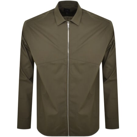 Product Image for Armani Exchange Long Sleeve Shirt Khaki
