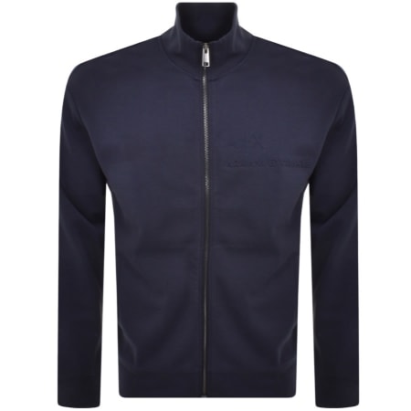Recommended Product Image for Armani Exchange Full Zip Logo Sweatshirt Navy