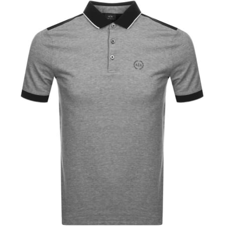 Product Image for Armani Exchange Two Tone Polo T Shirt Grey