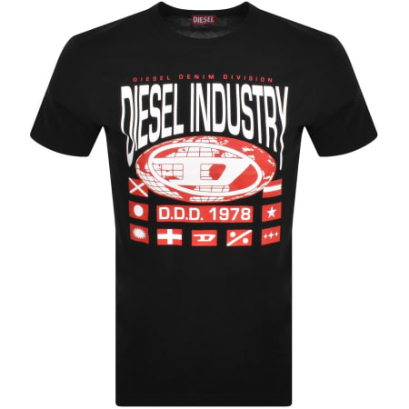 Product Image for Diesel T Diegor L8 Logo T Shirt Black