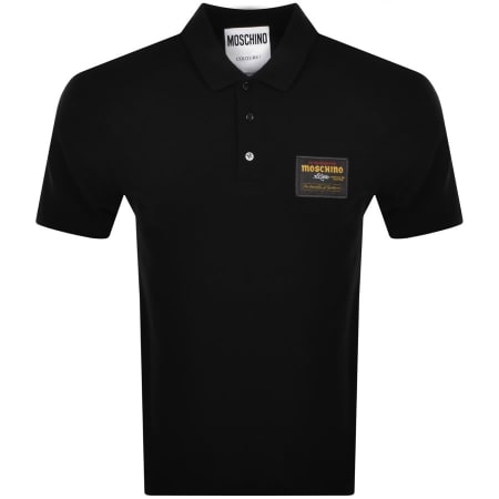 Product Image for Moschino Short Sleeved Polo T Shirt Black