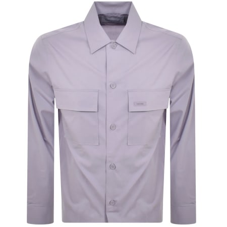 Product Image for Calvin Klein Poplin Boxy Overshirt Lilac