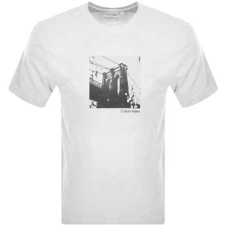 Product Image for Calvin Klein Photo Print Comfort Fit T Shirt White