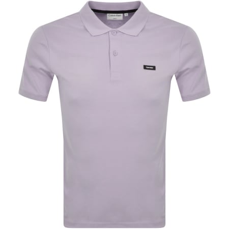 Product Image for Calvin Klein Pique Slim Fit Polo T Shirt Purple
