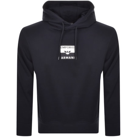 Recommended Product Image for Emporio Armani Logo Hoodie Navy