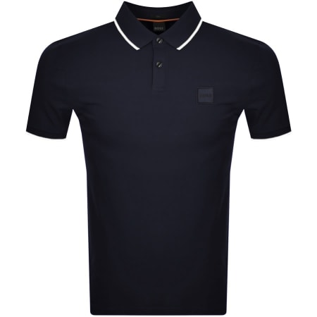Armani Exchange Short Sleeved Polo T Shirt Navy | Mainline Menswear