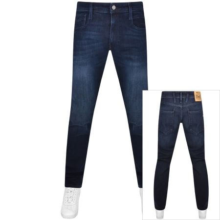 Product Image for Replay Anbass Slim Fit Dark Wash Jeans Navy