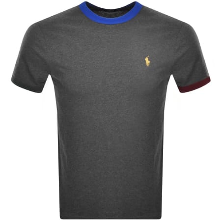Product Image for Ralph Lauren Custom Slim Fit T Shirt Grey