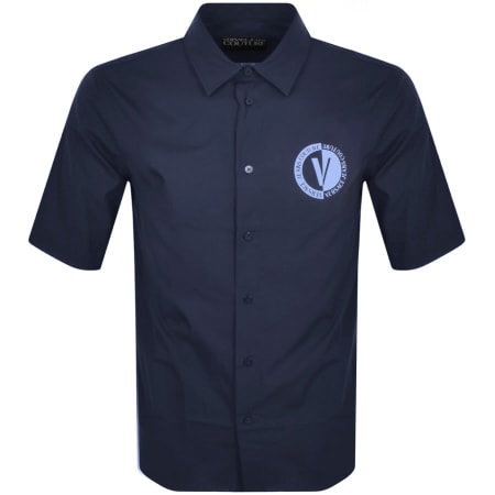 Product Image for Versace Jeans Couture Short Sleeve Shirt Navy