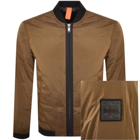 Product Image for BOSS Overse Bomber Jacket Brown