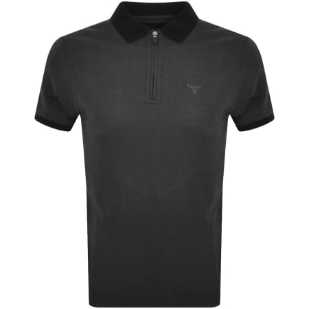 Product Image for Barbour Kelleth Zip Polo T Shirt Black
