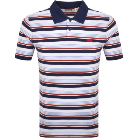 Product Image for Levis Original Slim Housemark Polo T Shirt Blue