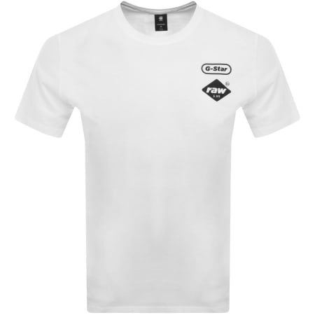 Product Image for G Star Raw Compact Logo T Shirt White