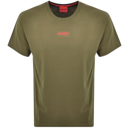 Product Image for HUGO Loungewear Linked T Shirt Green