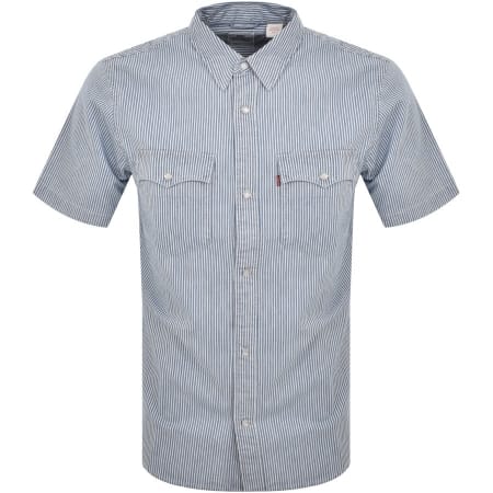 Product Image for Levis Western Short Sleeved Shirt Blue