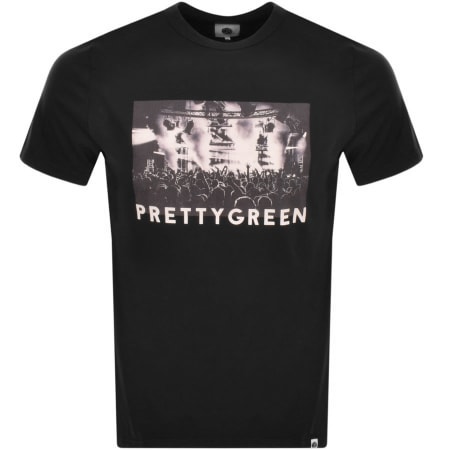 Product Image for Pretty Green Crowd Photo T Shirt Black