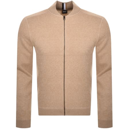 Product Image for BOSS Onorato Full Zip Sweatshirt Beige