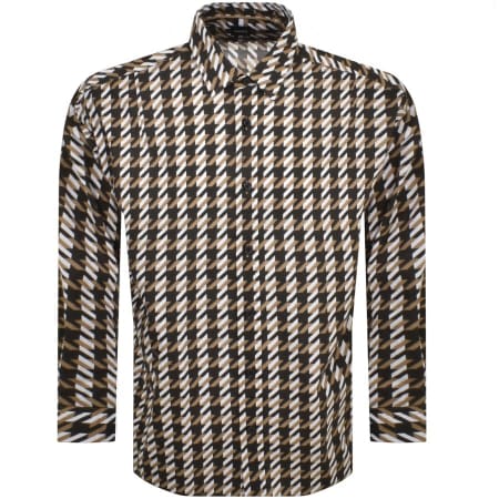 Product Image for BOSS Drew Long Sleeve Shirt Brown