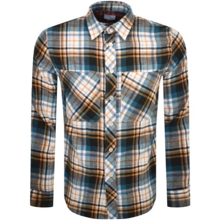 Product Image for Paul Smith Checked Long Sleeve Shirt Blue