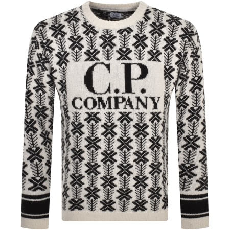 Product Image for CP Company Wool Jaquard Jumper White
