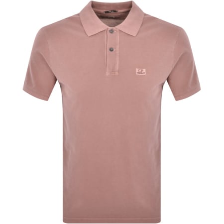 Product Image for CP Company Piquet Polo T Shirt Pink