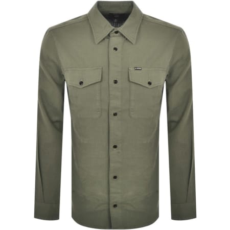 Product Image for G Star Raw Marine Slim Long Sleeved Shirt Green