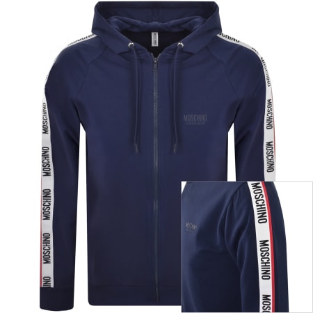 Recommended Product Image for Moschino Logo Tape Hoodie Navy