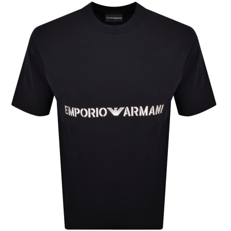 Product Image for Emporio Armani Logo T Shirt Navy
