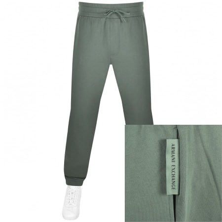 Product Image for Armani Exchange Logo Jogging Bottoms Green