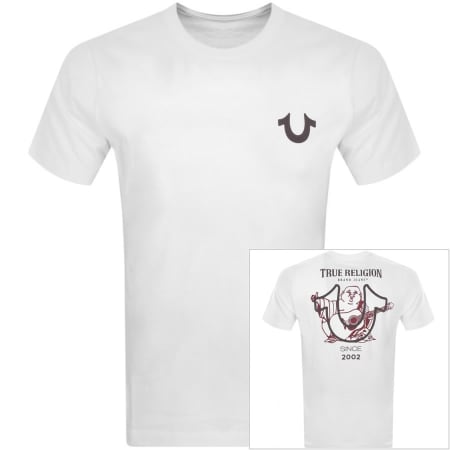Product Image for True Religion Big Horseshoe Buddha T Shirt White