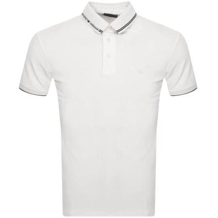 Product Image for Emporio Armani Short Sleeved Polo T Shirt White