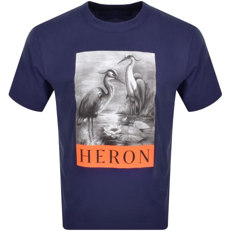 Product Image for Heron Preston Heron Logo T Shirt Navy