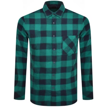 Product Image for BOSS Riou 1 Long Sleeved Shirt Green