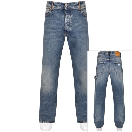 Recommended Product Image for Heron Preston EX Ray Mid Wash Jeans Blue