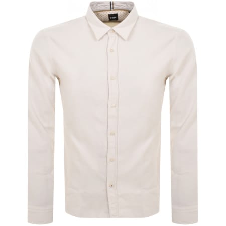 Product Image for BOSS Roan Kent Long Sleeved Shirt Beige