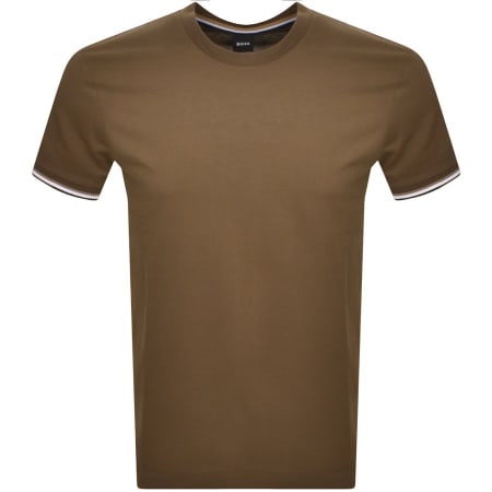Product Image for BOSS Thompson 04 Jersey T Shirt Khaki
