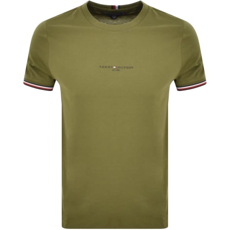 Product Image for Tommy Hilfiger Tipped T Shirt Green