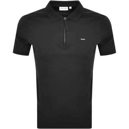 Product Image for Calvin Klein Half Zip Polo T Shirt Black