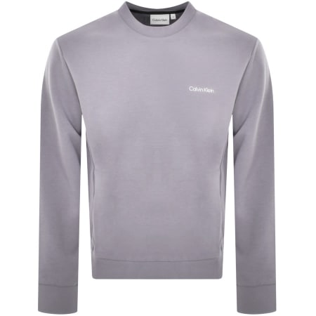 Product Image for Calvin Klein Logo Crew Neck Sweatshirt Lilac