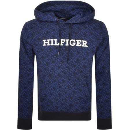 Product Image for Tommy Hilfiger Monogram Logo Hoodie Navy