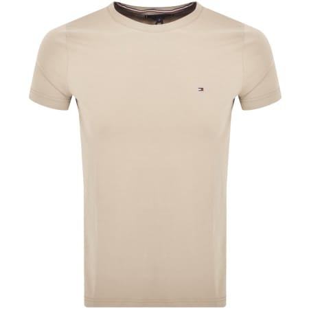 Product Image for Tommy Hilfiger Stretch Slim Fit T Shirt Beige