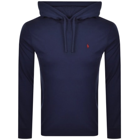 Product Image for Ralph Lauren Hooded Long Sleeve T Shirt Navy
