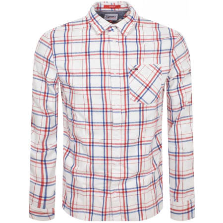 Product Image for Tommy Jeans Classic Check Pocket Shirt White